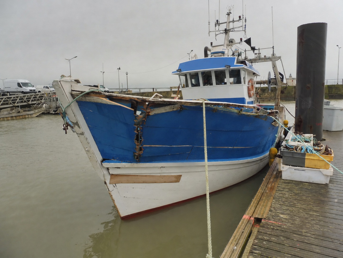 Collision of fishing vessel
